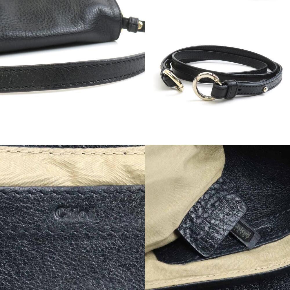 Chloe Shoulder Bag Leather Black - Picture 5 of 5